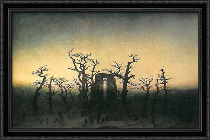 Friedrich Abbey In The Oak Forest