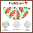 thumbnail image 5 of Bingfone Christmas Tree Skirt Mat Christmas Decoration Interior 30"-Cartoon Carrot, 5 of 8