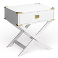 thumbnail image 4 of Furniture of America Nenol Contemporary Wood X-Shape Legs End Table in White, 4 of 9