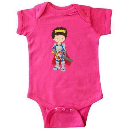 

Inktastic Boy Prince Knight In Shining Armor Brown Hair Gift Baby Boy Bodysuit
