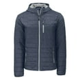 thumbnail image 2 of Men's-Cutter & Buck  Anthracite Villanova Wildcats Rainier Eco PrimaLoft Hooded Full-Zip Jacket, 2 of 3