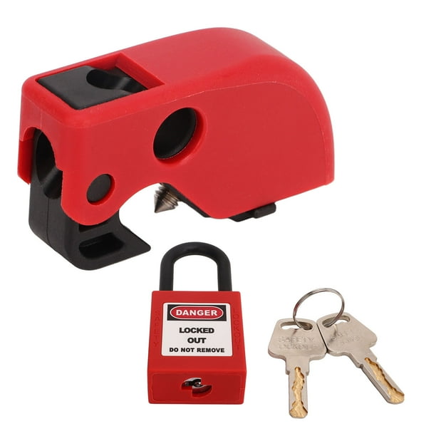 Electrical Lockout Tagout Kit, Universal Circuit Breaker Lockout Set Safe Compact Simple