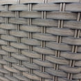 thumbnail image 5 of TK Classics Oasis Wicker 5 Piece Outdoor Square Dining Table with Armless Chairs Set, 5 of 5