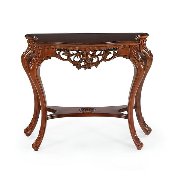 Resenkos Entryway Table, Console Sofa Table,37.6" Console Table, Elegant Two-Tier Entryway Hallway Table