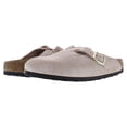 thumbnail image 2 of Birkenstock Womens Boston Suede Slip On Mule Sandals, 2 of 3