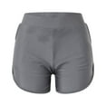 thumbnail image 3 of IDALL Mens Swim Trunks Swim Shorts Women Women Long Swim Board Shorts High Waisted Quick Dry Beach Swimming Shorts for Women with Pockets Mens Athletic Shorts Yoga Shorts Z3 Grey M, 3 of 4