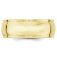 thumbnail image 2 of Primal Gold 10 Karat Yellow Gold 8mm Half Round with Edge Band Size 12.5, 2 of 5
