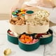 thumbnail image 5 of Bandeja de almacenamiento de plástico para decoración de alimentos, organizador de frutas secas Doble verde, 5 of 9