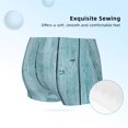 thumbnail image 2 of Pofeuu Turquoise Wooden1 Print Soft Cotton Girls Boyshort panties Toddler Underwear-X-Small, 2 of 5