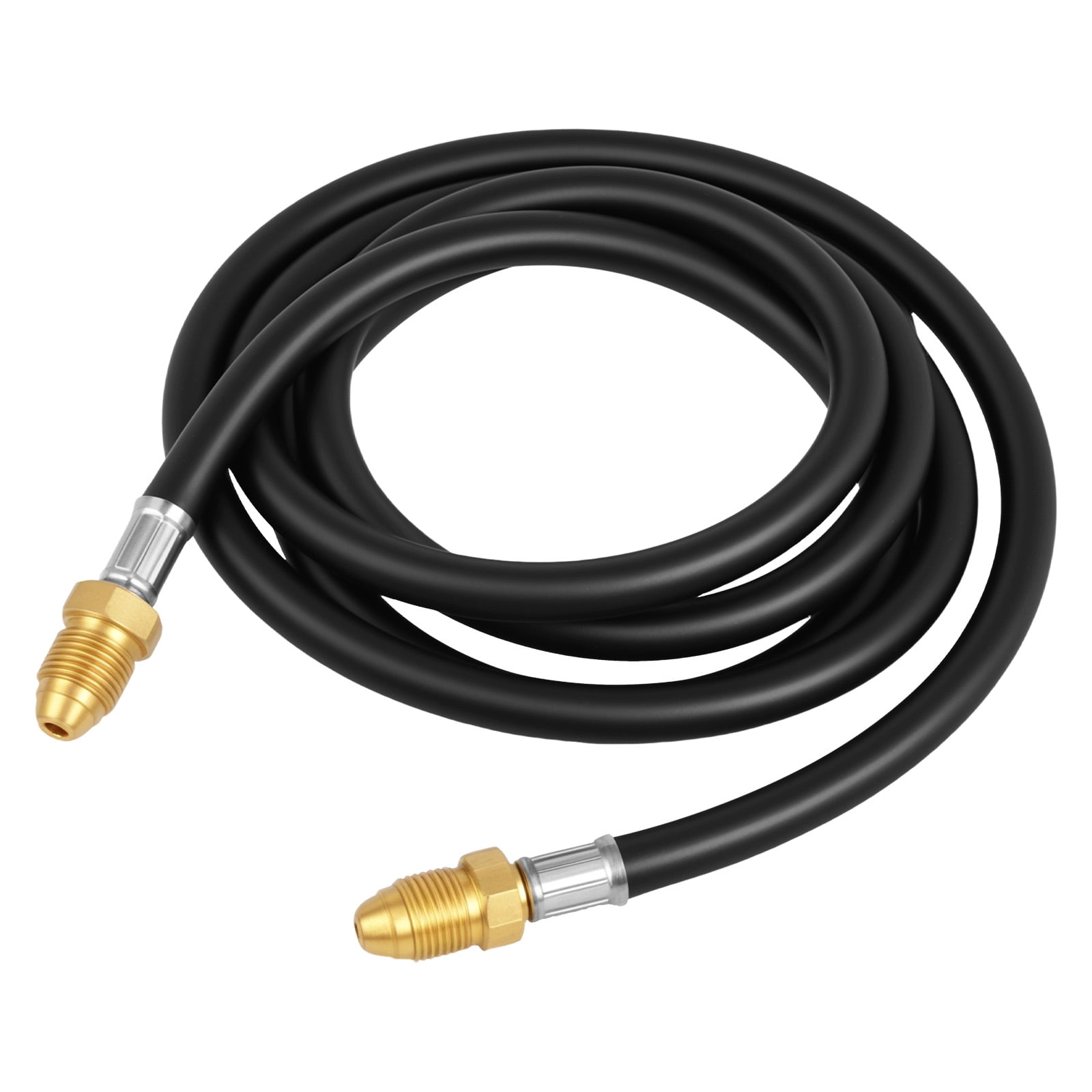 SÜA Argon Hose – 18" Long TIG Torch Extension, 5/8"-18 Male Connectors Both Ends, 290 PSI, Braided Rubber, For Welders With Gas Solenoid – Model 40V77-18