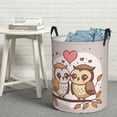 thumbnail image 7 of ZICANCN Romance Love Owl Laundry Basket Organizer, Dirty Clothes Hamper for Bathroom Kids Girls Boys Laundry Hamper Small, 7 of 7