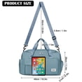 thumbnail image 3 of Deago Sports Gym Bag for Women Men Travel Duffle Bag Large Capacity Carry On Weekender Overnight Bag With Shoe Compartment and Dry Wet Separated Pocket - Blue, 3 of 11