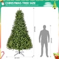 Peispie 9 ft Unlit Artificial Spruce Christmas Tree with 2,576 PE and ...