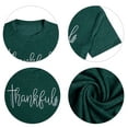 thumbnail image 5 of VILOVE Women Thanksgiving Shirt Thankful Letter Print Crew Neck T-Shirt Casual Turkey Day Shirt Short Sleeve Tee Tops, 5 of 5