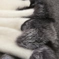 thumbnail image 7 of WREESH Womens Luxury Faux Fox Trim Coat Jacket Winter Warm Hooded Fuzzy Velvet Cardigan Coats Coffee, 7 of 7