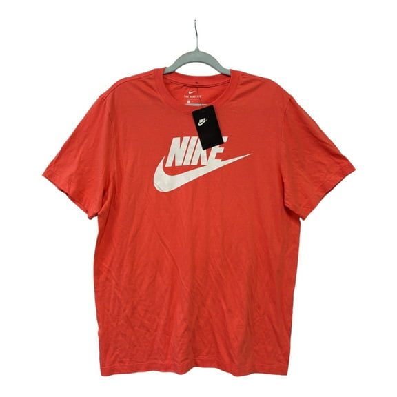 Nike Men's Peach "The Nike Tee" Original Swoosh Logo T-Shirt (DR0515-814) (L)