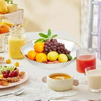 Fruit Trays For Serving, Party Platters For Food, Fresh Fruit Serving Tray Ice, Food Grade Material, Bottom Non-Slip, Thickened Plastic, Elegant, Reusable