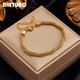 thumbnail image 2 of DIEYURO-pulsera de cadena de acero inoxidable 316L para mujer, brazalete de Color dorado y plateado, cadena giratoria de alta calidad, joyería para muñeca Fivean unisex, 2 of 2