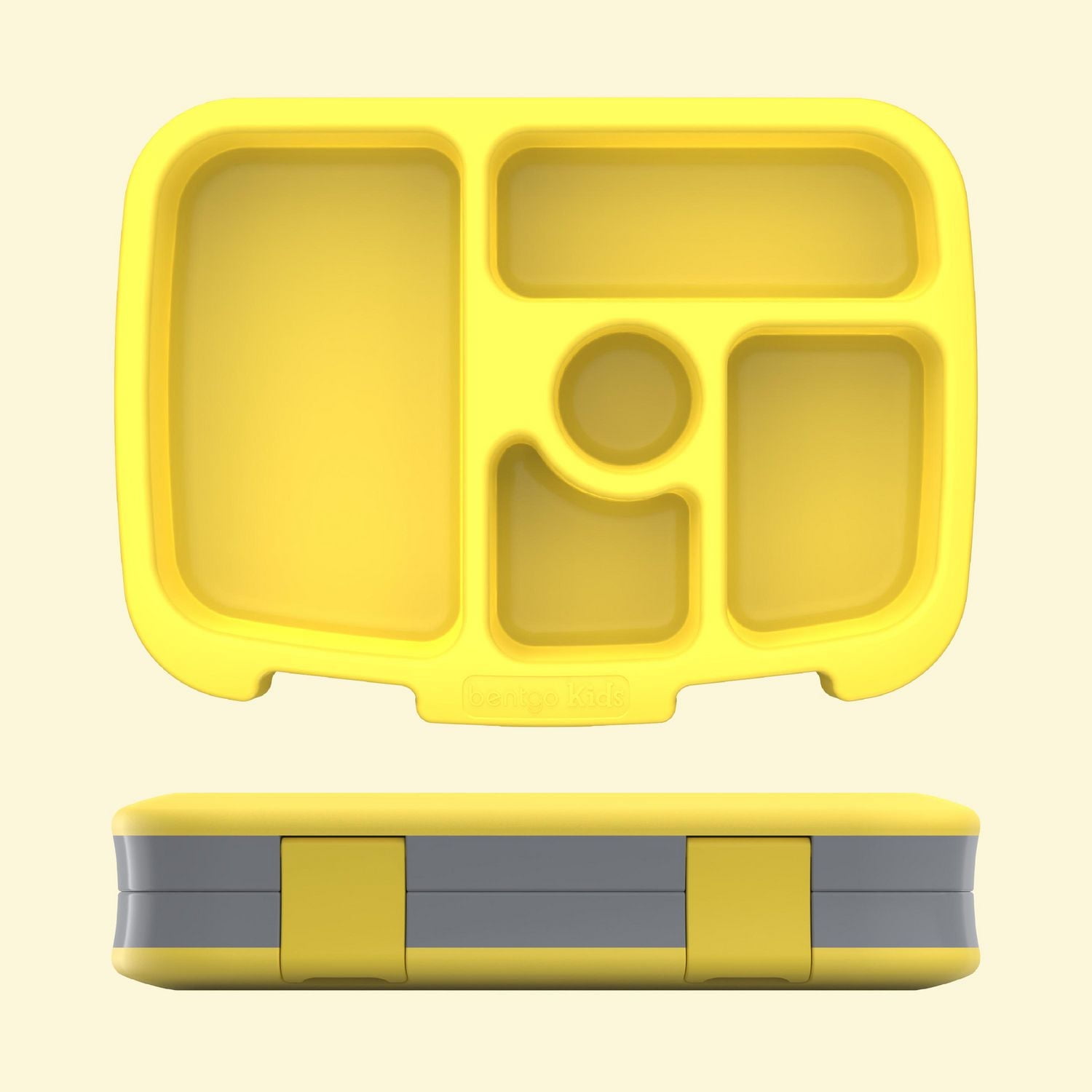 Bentgo Kids Prints Leak-Proof, 5-Compartment Bento-Style Kids Lunch Box - BPA-Free, Dishwasher Safe, Food-Safe Materials (Construction Trucks)