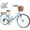 Folding -Blue, variant on Esheno Women's 26 inch 7-Speed Cruiser Bike with Anti-Skid Tires Lightweight Hybrid Frame Adjustable Seat V-Brakes Blue