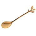 thumbnail image 5 of Vajilla Tenedor De Cuchara De Café De Hoja Dorada, Paquete De 24 (12 Cucharas, 12 Tenedores), Juego De Cuchara Y Tenedores para Expreso, 4,7, 5 of 5
