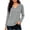 Gray, variant on SHTXOZHI Women's Fall Winter Tops Knitted Casual Pullover Sweater Trendy V Neck Long Sleeve Shirts