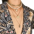 thumbnail image 1 of Gargantilla Cubana Punk, Collar De Hip Hop, Cadena Gruesa Grande Y Gruesa, Collar Con Colgante De Moneda A La Moda, Joyería Para Mujer, Cadena De Clavícula Cateissary AP006773-04, 1 of 2