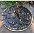 thumbnail image 3 of NauticalMart 50th Golden Wedding Anniversary Sundial Gift Heavy Duty Brass Home Decor Or Garden Present Idea for Parents, Grandparents, Friends, Couples 50 Years Marriage (8 Inches ), 3 of 5