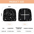 thumbnail image 3 of Black White Star Moon Pattern Seat Covers for Dining Room Chairs Set Of 4,Stretch Printed Washable Chair Seat Cover with Elastic Ties and Button,Removable Waterproof Couch Cushion Covers, 3 of 6