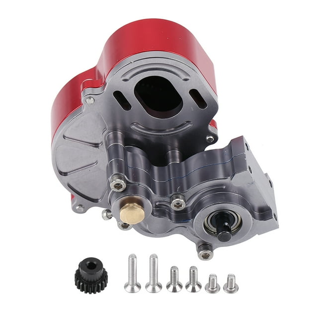 Metal Gearbox Housing Transmission Box with Motor Mount for AX10 SCX10 1/10 Scale RC Crawler Car