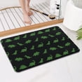 thumbnail image 4 of Black Dinosaurs Neon Pattern Bathroom Rugs Mat,Non Slip Microfiber Bathroom Rug,Rubber Backing,Soft Bathroom Mats for Bathroom Floor,Tub and Shower,17x27in(43x68cm), 4 of 5