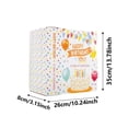 thumbnail image 4 of Happy Birthday Card Box White Favors Post Box Cardboard Card Receiving Money Box for Birthday Party Reception Table Centerpiece Decor, 4 of 7