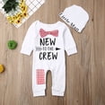 thumbnail image 2 of Newborn Romper New Born Clothing Baby Boy Cotton Romper+Hat Jumpsuit Clothes Long Pants, 2 of 5