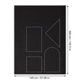thumbnail image 3 of Magnetic Blackout Curtains, No Drill Window Shades, 57X118 In, Blackout Fabric, Adhesive Magnetic Strips, Cuttable Light Blocking, Window Covers, Solid Black, 6 Pc Hook Dots, Full, 3 of 6