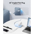 thumbnail image 4 of ORICO 10-in-1 Desktop Power Strip, Upgraded USB C Charging Station with GaN Technology, 6 AC Outlets, 4 USB Ports (2 USB C, 20W PD), Surge Protector, Flat Plug, 5 Colors – For Home Office Dorm(15FT), 4 of 7