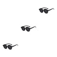 thumbnail image 2 of Minnieouse Gafas de sol ópticas redondas Gafas de bebé Crema Ropa de ojos Accesorios de ropa de moda para protección de ojos Negro brillante Gris Type1 NO1 Minnieouse CBP392224, 2 of 6