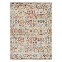 Mohawk Home Catahoula Low Pile Latex Backed Stain and Fade Resistant Geometric Red Indoor Area Rug, 3'3" x 5'