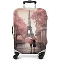 thumbnail image 5 of Travel Luggage Cover Suitcase Protector Fits 18-32 Inch Luggage Wheel Covers Patterned Travel Related Items Flower Luggage Protector Elastic Luggage Anti-scratch Suitcase Cover S, 5 of 5