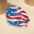 thumbnail image 7 of Independence Day 250th Anniversary Working Cap with Sweatband, Adjustable Patriotic Scrub Hat for Professionals, Dust-Proof Unisex Head Cover July 4th #0192 Vermilion, 7 of 7
