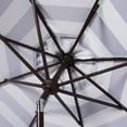 thumbnail image 3 of Safavieh Maui 9' Market Crank Striped Tilt Patio Umbrella, Navy/White, 3 of 5
