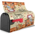 thumbnail image 4 of Autumn Pumpkin Truck Harvest Farm Fall Thanksgiving Mailbox Magnetic Post Mailbox Cover Garden Decor Outdoor Large 25.5" X 21", 4 of 6