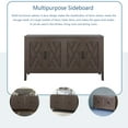 thumbnail image 5 of Aukfa Wood Sideboard Storage Cabinet with 4 Door for Entryway Living Room Hallway,Coffee, 5 of 7