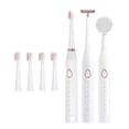thumbnail image 1 of Cepillo de Dientes EléCtrico SóNico Carga USB Recargable Adulto Impermeable Diente ElectróNico 5 Cepillos Cabezales de Repuesto Blanco, 1 of 7
