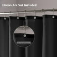 thumbnail image 4 of Yiannan Fabric Water-Repellent Stall Shower Curtain,Mold Resistant & Machine Washable Shower Curtain liner,36x72 Inches, Black, 4 of 7