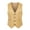 Khaki, variant on Simple Solid Color Men Suit Vest Slim Fit V-neck Sleeveless Single Breasted Leisure Party Bar Banquet Dress Waistcoat Workwear