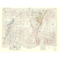thumbnail image 2 of USGS 32x25 Black Ornate Wood Framed with Double Matting Museum Art Print Titled - Adel Oregon Quad - USGS 1963, 2 of 4