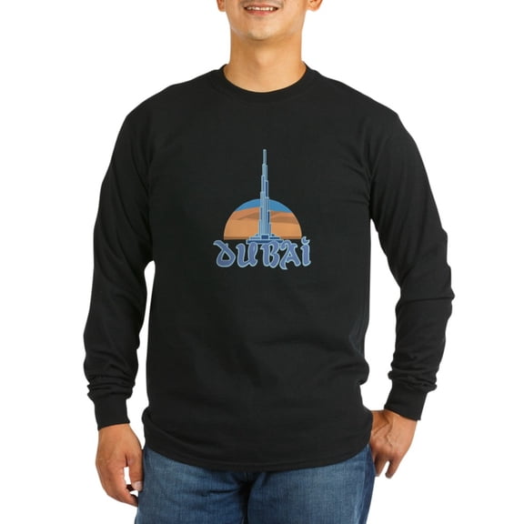 CafePress - Burj Khalifa Dubai Long Sleeve T Shirt - Long Sleeve Dark T-Shirt