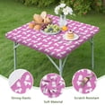 thumbnail image 4 of Cute Cartoon Poodle Dogs Square Fitted Tablecloth with Elastic Edge,Square Table Cover,Washable Elastic Table Cover for Home Kitchen Party Decor 36"x36", 4 of 6