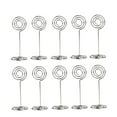 thumbnail image 3 of RENACLIPY Round Table Place Card Holders Silver Menu Clips for Wedding 24Pcs, 3 of 7