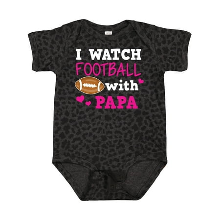 

Inktastic I Watch Football with My Papa Gift Baby Girl Bodysuit